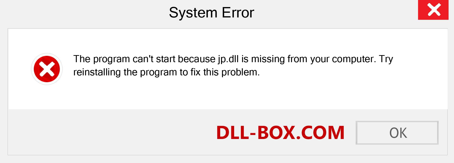 jp.dll file is missing?. Download for Windows 7, 8, 10 - Fix  jp dll Missing Error on Windows, photos, images
